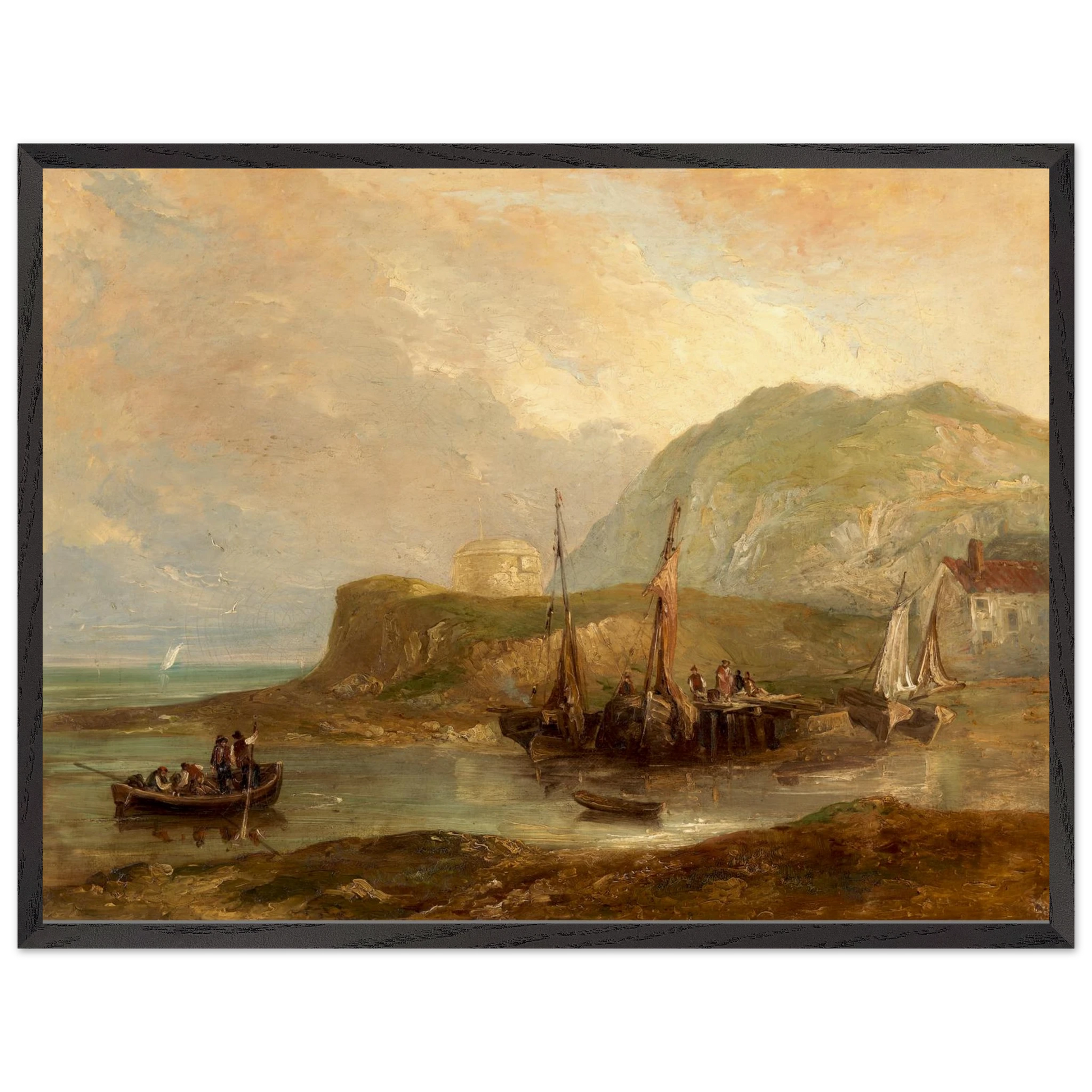A View of Bray Head – Brocas – 60x80 cm black gallery frame with archival matte print”