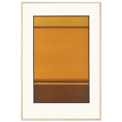 Large 60×90 cm framed print of James Ward’s abstract colour-field painting in natural wood frame.