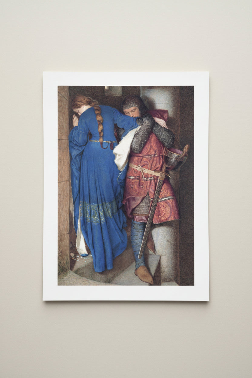 The Meeting on the Turret Stairs – Collector’s Edition Irish Art Print by Frederic William Burton