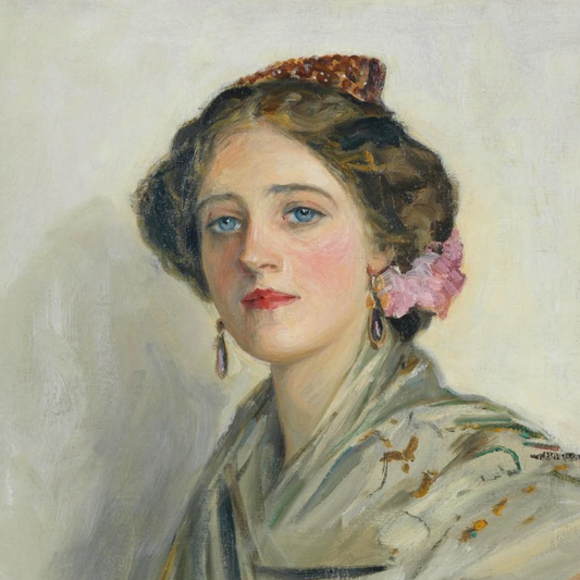 A Fair Spaniard, Mrs Chowne by Sir John Lavery — Collector’s Edition Irish Master Art Print
