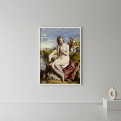 Bathers Surprised by Irish Artist William Mulready Art Print