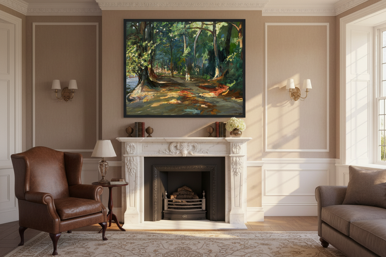 The Path by the River, Maidenhead by Irish Artist Sir John Lavery Art Print