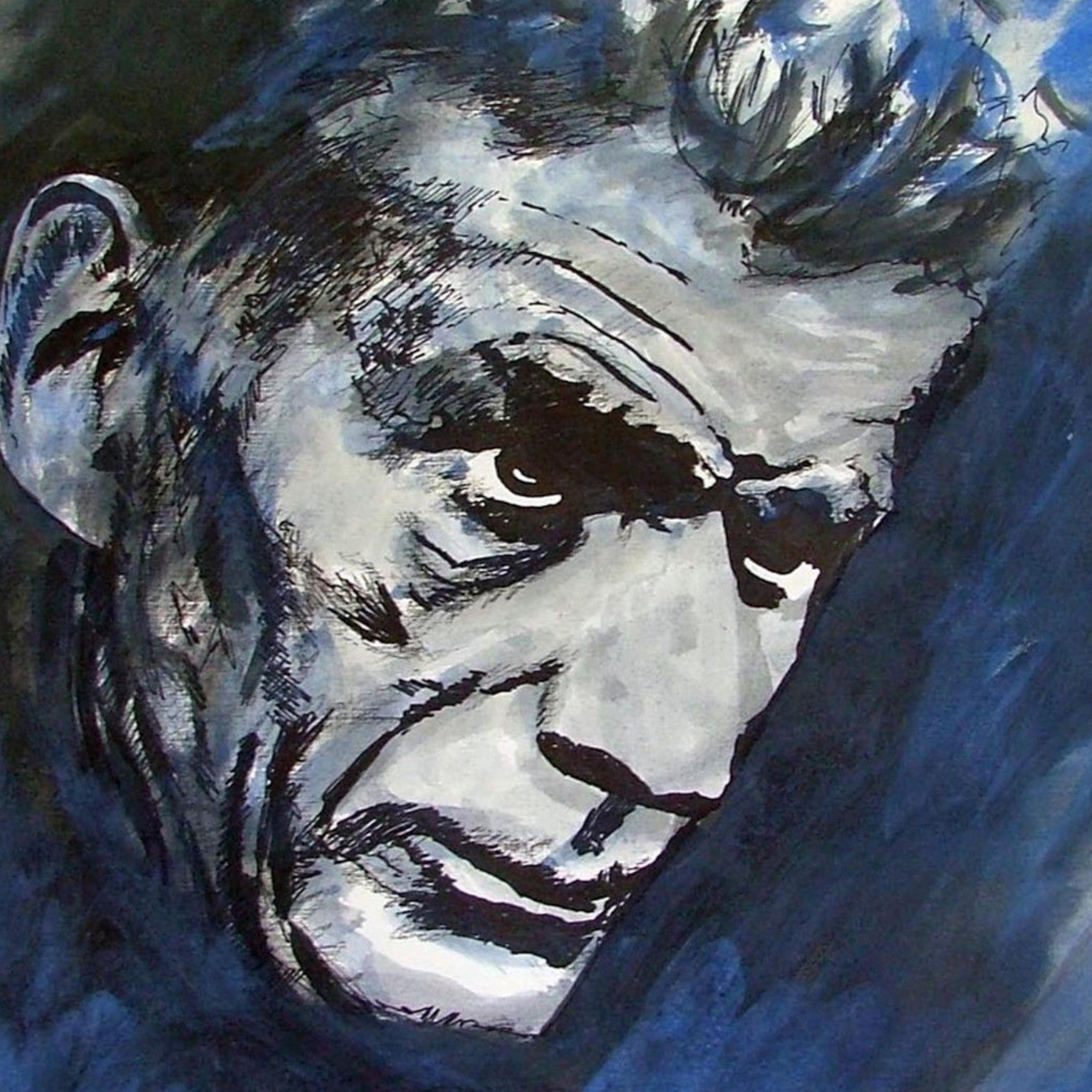 Samuel Beckett Irish writer portrait art print